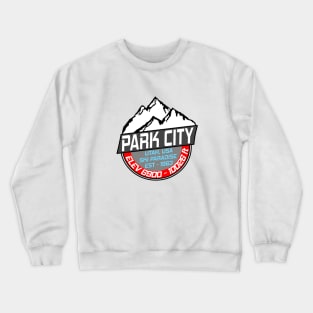 Ski Park City Utah USA Skiing Paradise Crewneck Sweatshirt